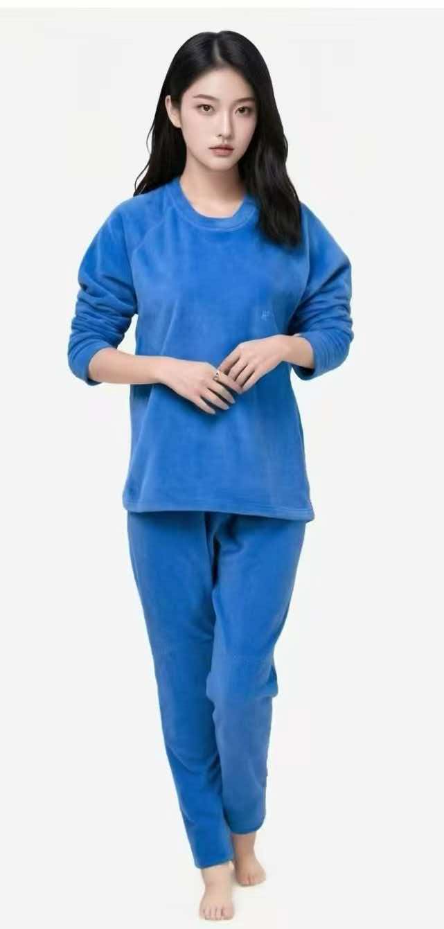 Coral Fleece · Women’s Blue Lounge Set